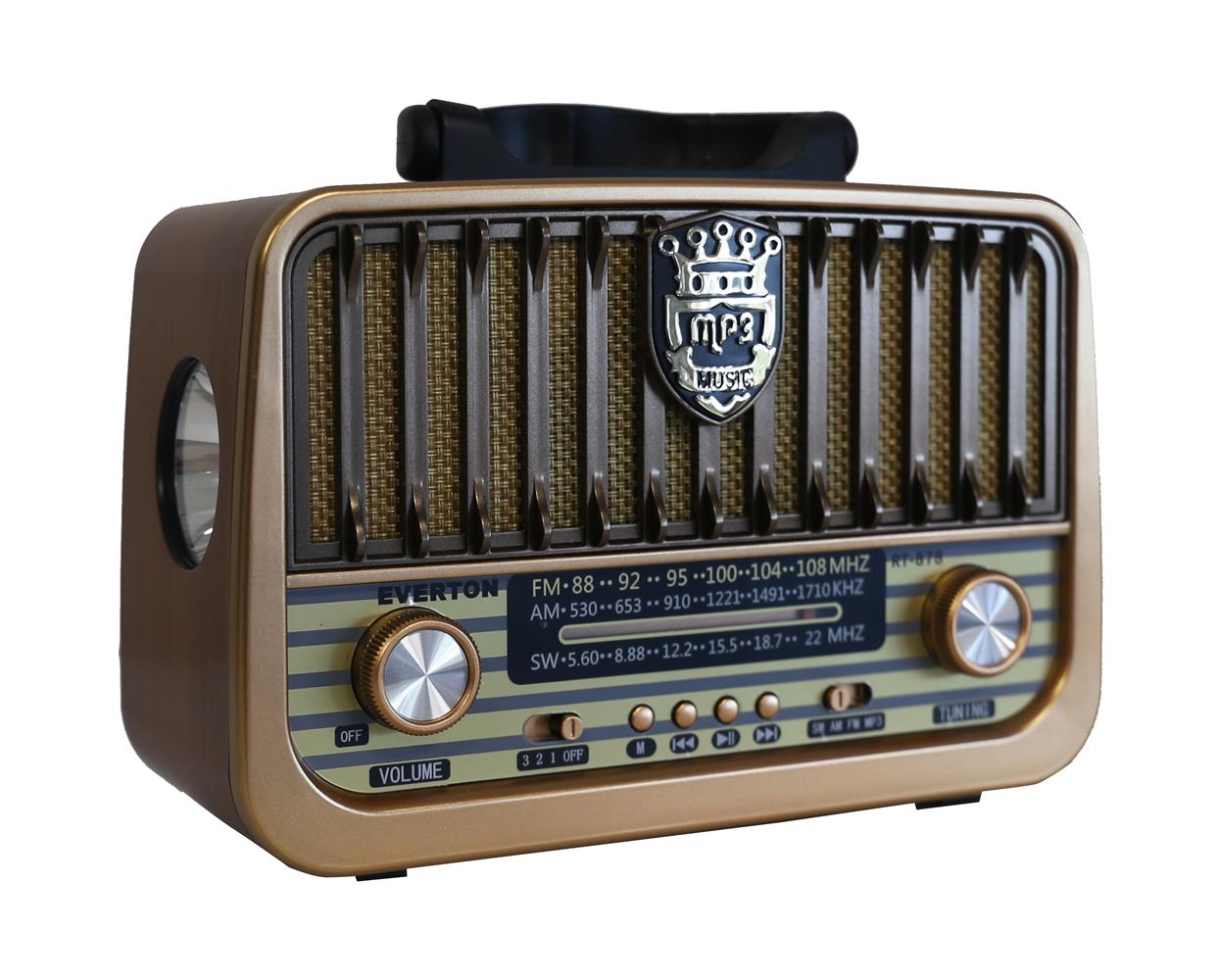 Everton Rt-878 Bluetooth (El Feneri) Nostaljik Radyo