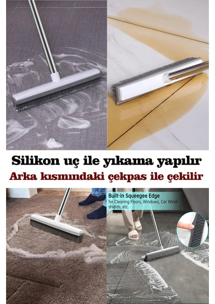 Silikon XXL Yer Silme Fırçası