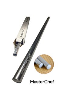 MasterChef Paslanmaz Çelik Düz Oklava- Gri - 76 cm